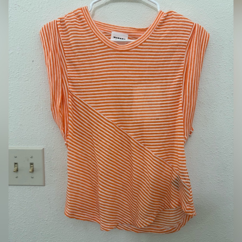 Isabel Marant Etoile Kottyni Top in Orange Size XS